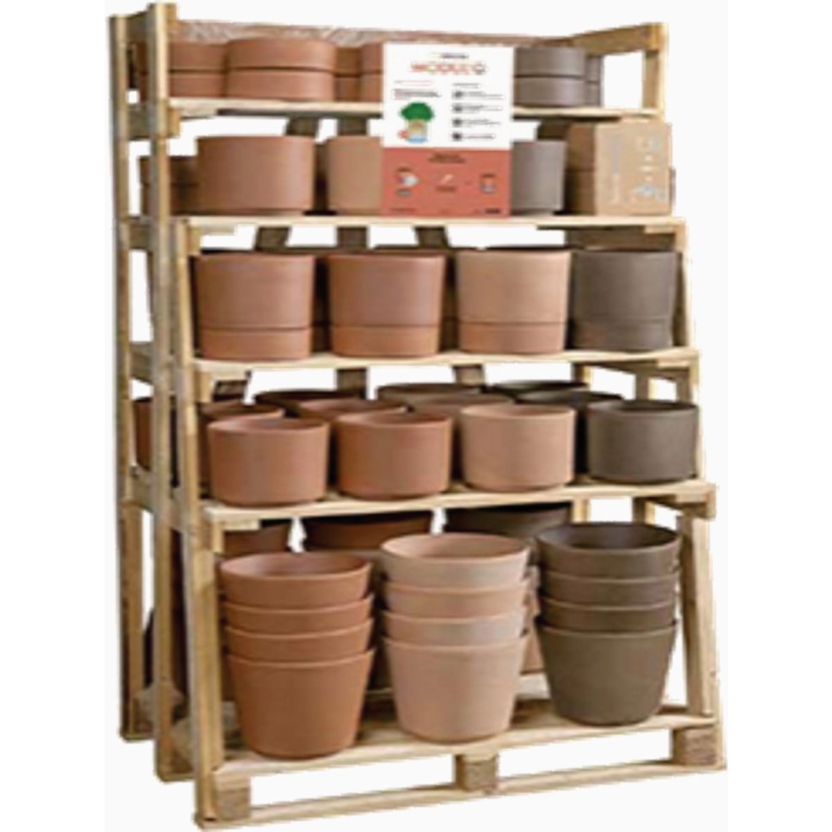 Deroma Modul'o Clay Planter Display (70-Piece)