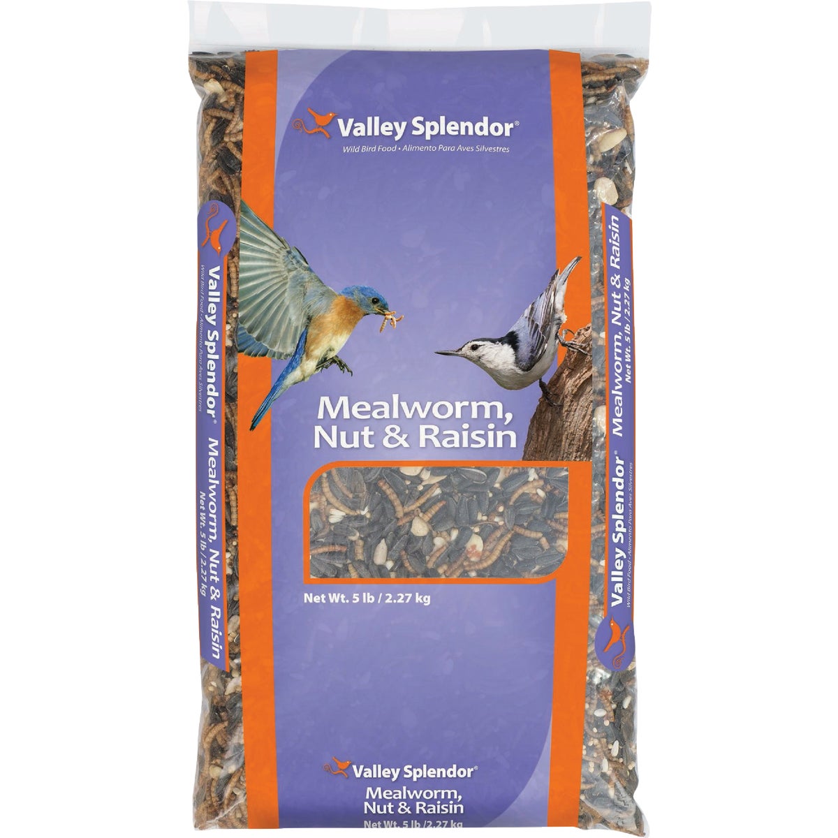 Valley Splendor 5 Lb. Mealworm, Nuts, & Raisins Wild Bird Food