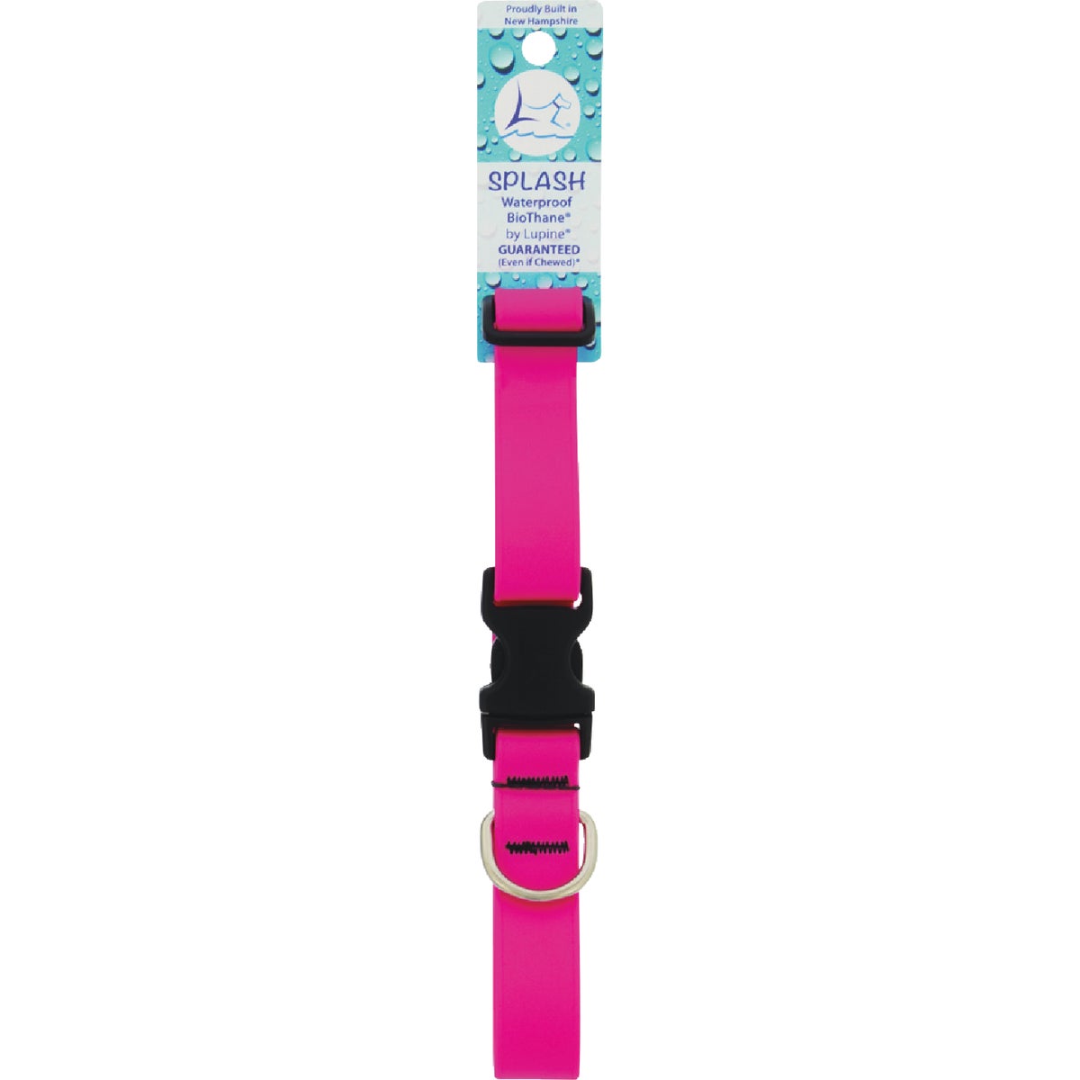 Lupine 1 In. Neon Pink 12 to 20 In. Adjustable Collar