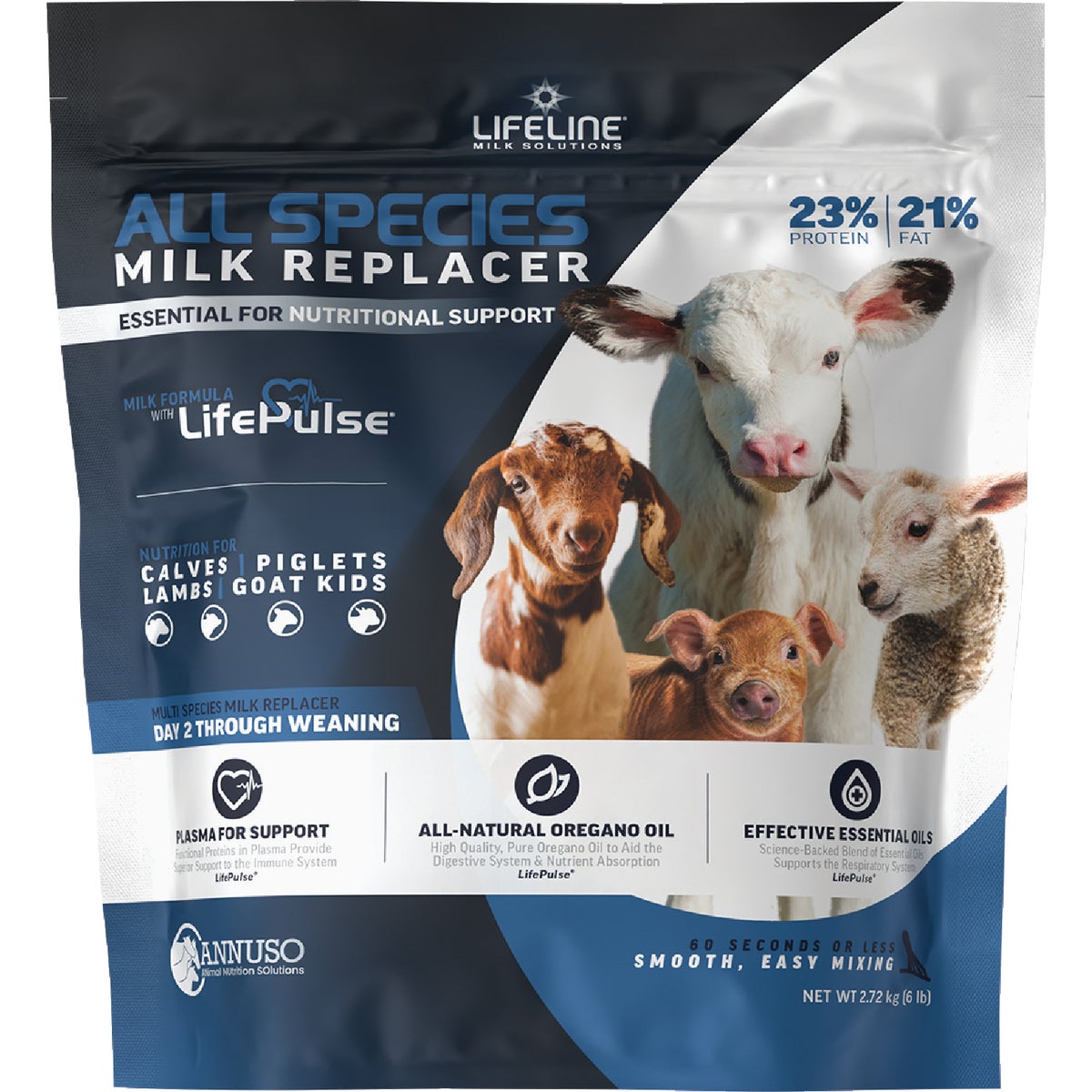 LifeLine 6 Lb. 23% Protein/21 % Fat All Species Milk Replacer