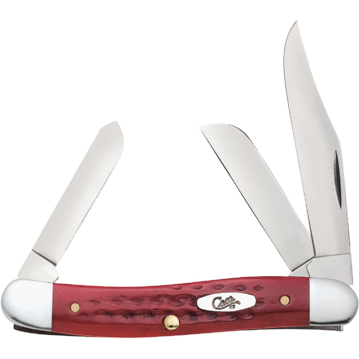 Case Pocket Worn Medium Stockman 2.57 In./1.88 In./1.71 In. Folding Knife