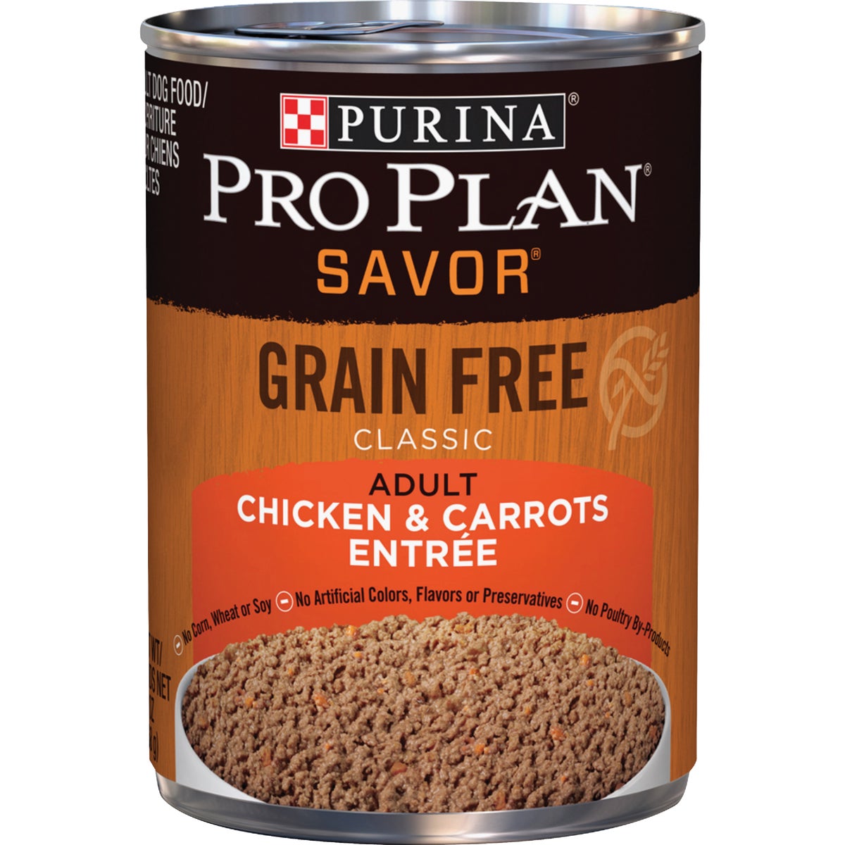 Purina Pro Plan Savor Chicken & Carrot Adult Grain Free Wet Dog Food, 13 Oz.