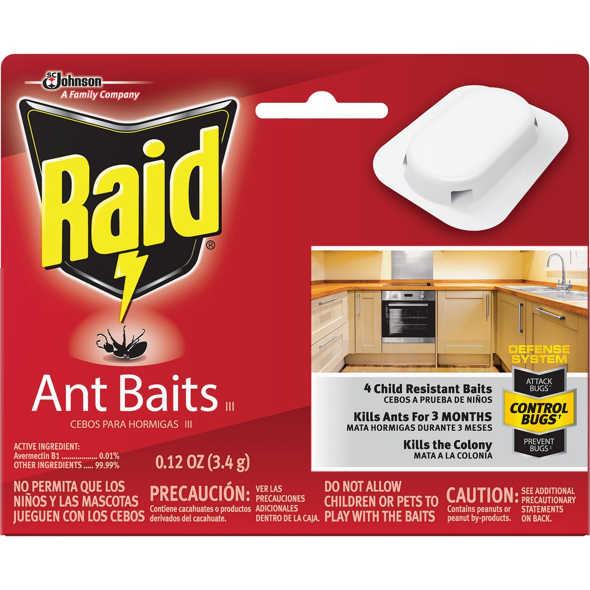 Raid 0.24 Oz. Solid Ant Bait Station (4-Pack)