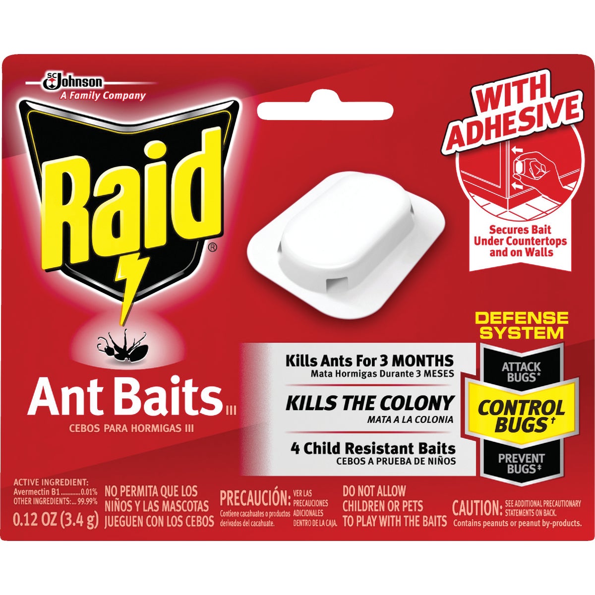 Raid 0.24 Oz. Solid Ant Bait Station (4-Pack)
