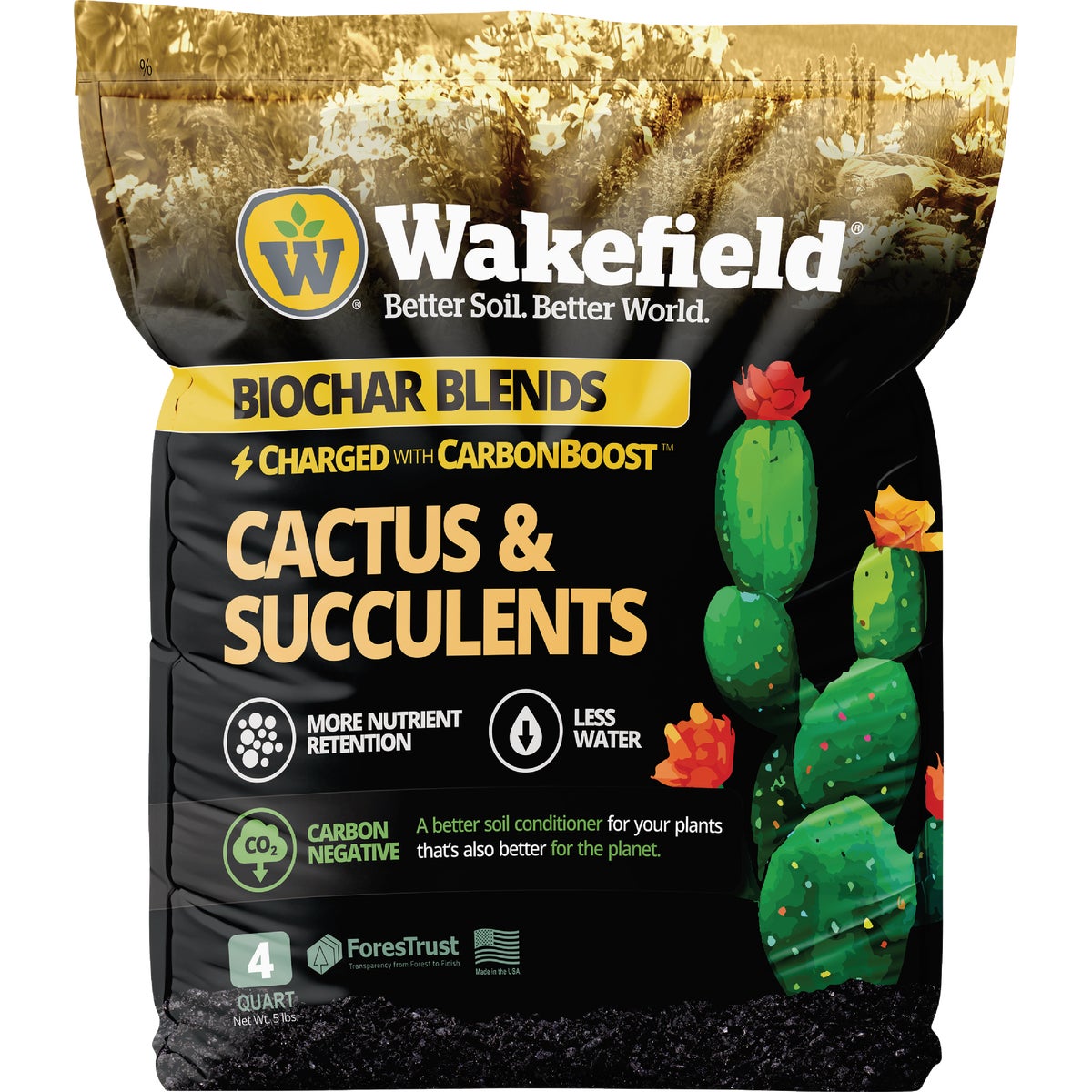 Wakefield Biochar 4 Qt. Cactus & Succulent Soil Mix
