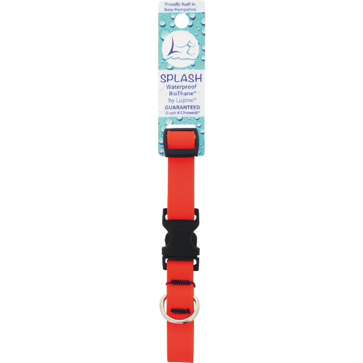 Lupine 3/4 In. Neon Orange 9 to 14 In. Adjustable Collar