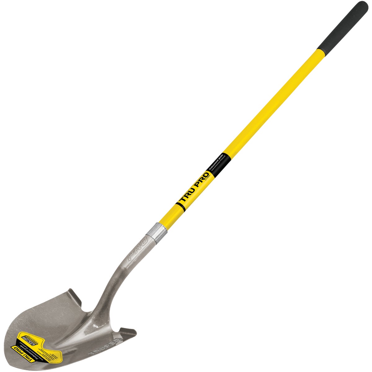 Truper Tru Pro Fiberglass Handle Round Point Shovel