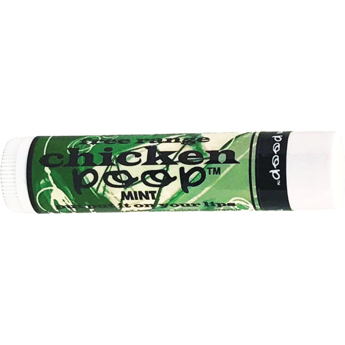 Chicken Poop Lip Junk Mint 0.15 Oz. All-Natural Lip Moisturizer Display (24-Count)