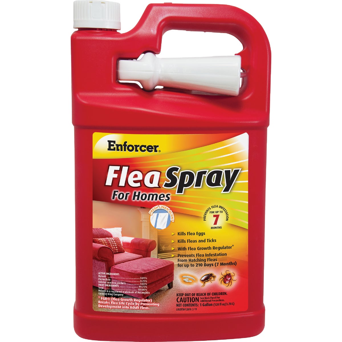 Enforcer 128 Oz. Ready To Use Trigger Spray Tick & Flea Killer For Homes