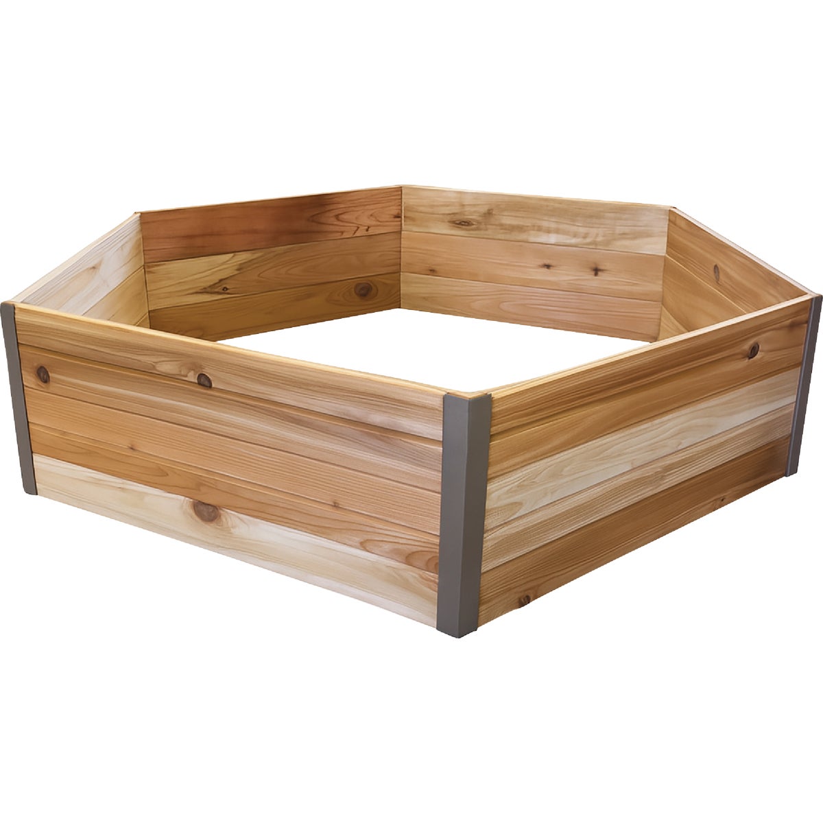 Real Wood Products 50 In. 13 Cu. Ft. Cedar Hexagon Raised Bed