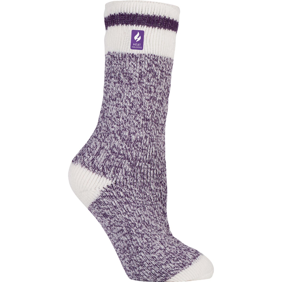 Heat Holders Snowdrop Women's 5 to 9 Purple Crew Sock