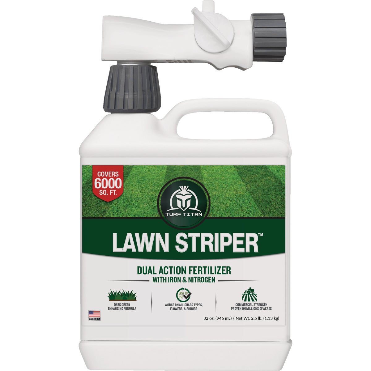 Turf Titan Lawn Striper 32 Oz. 6000 Sq. Ft. 12-0-0 Dual Action Fertilizer