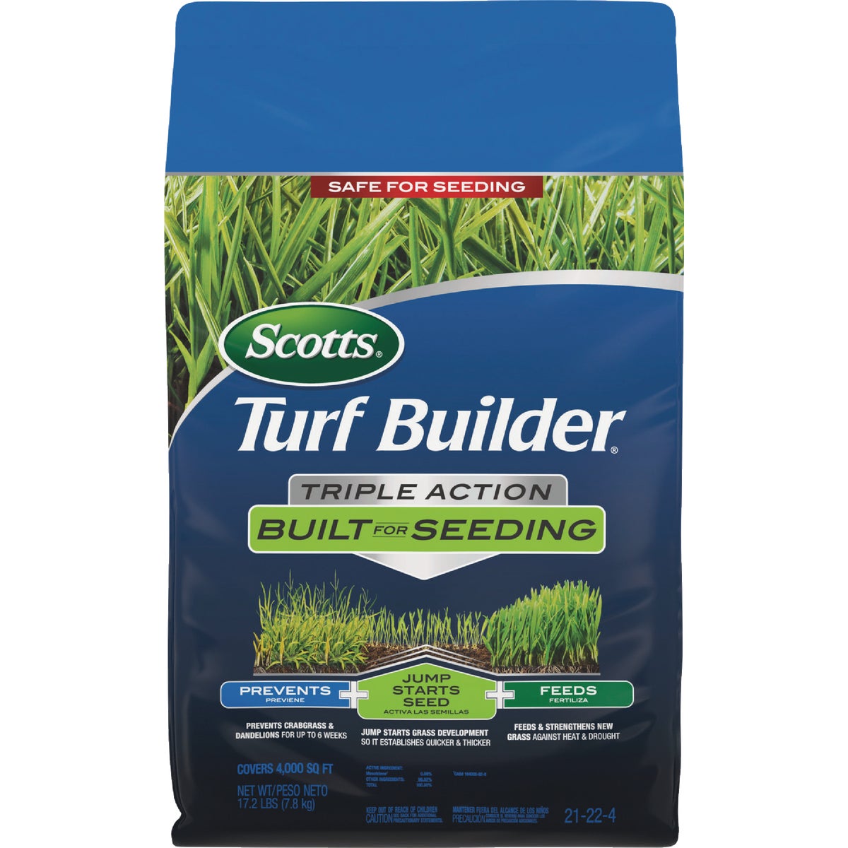 Scotts Turf Builder Triple Action Built for Seeding Display