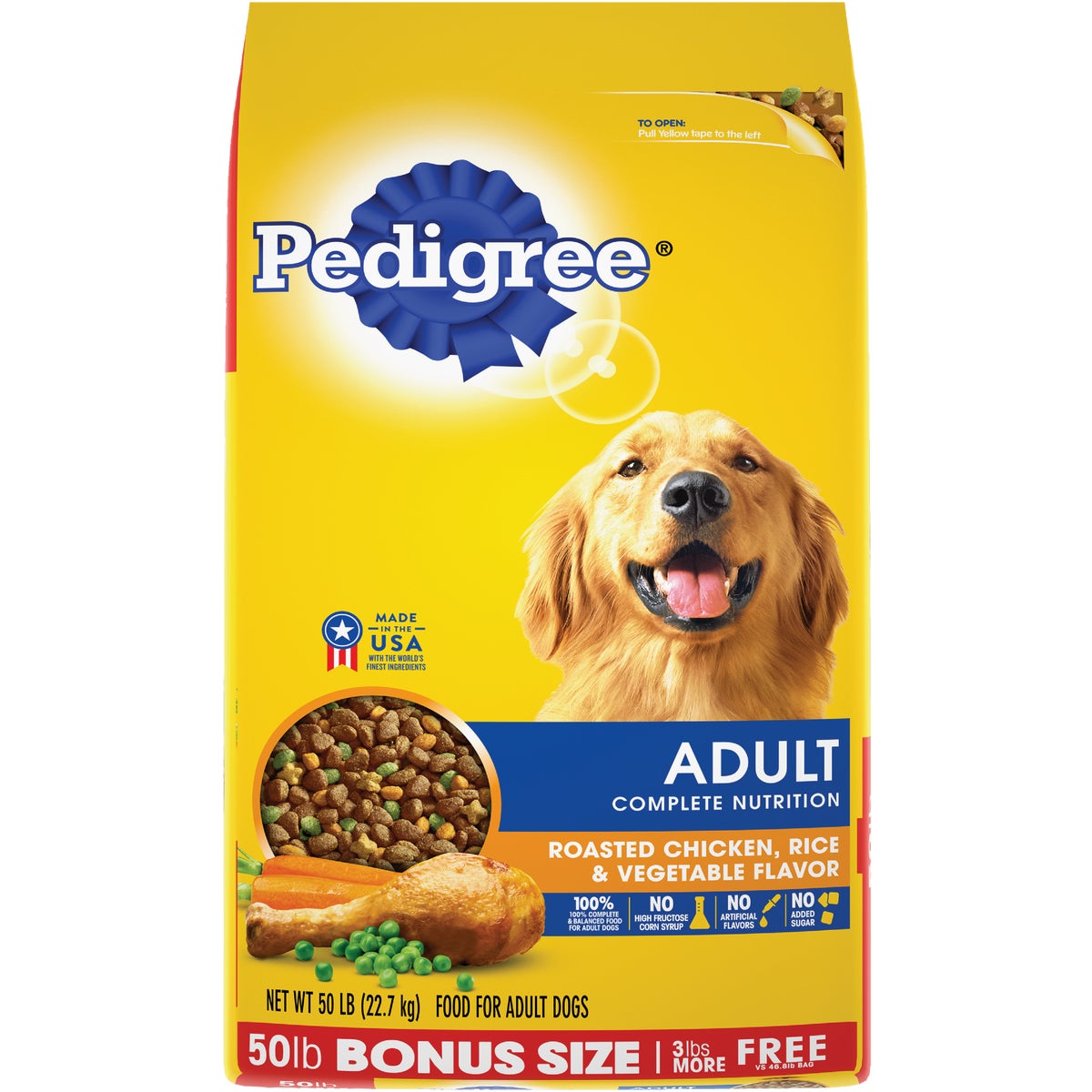 Pedigree Complete Nutrition 50 Lb. Roasted Chicken, Rice, & Vegetable Adult Dry Dog Food