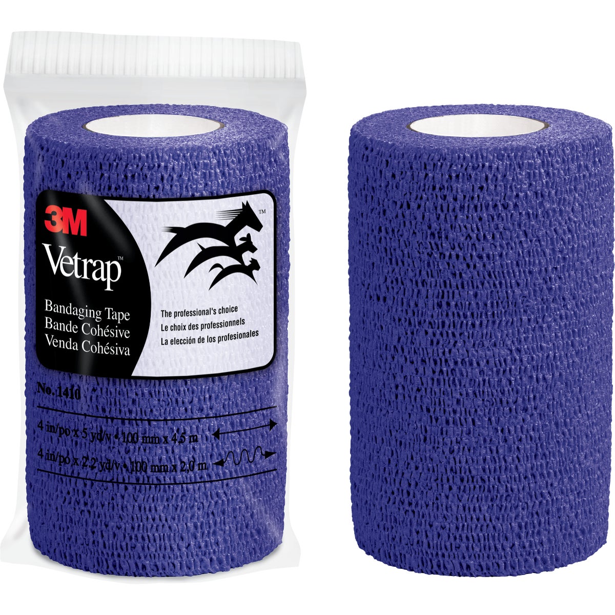 3M Vetrap 4 In. x 5 Yd. Purple Bandaging Wrap
