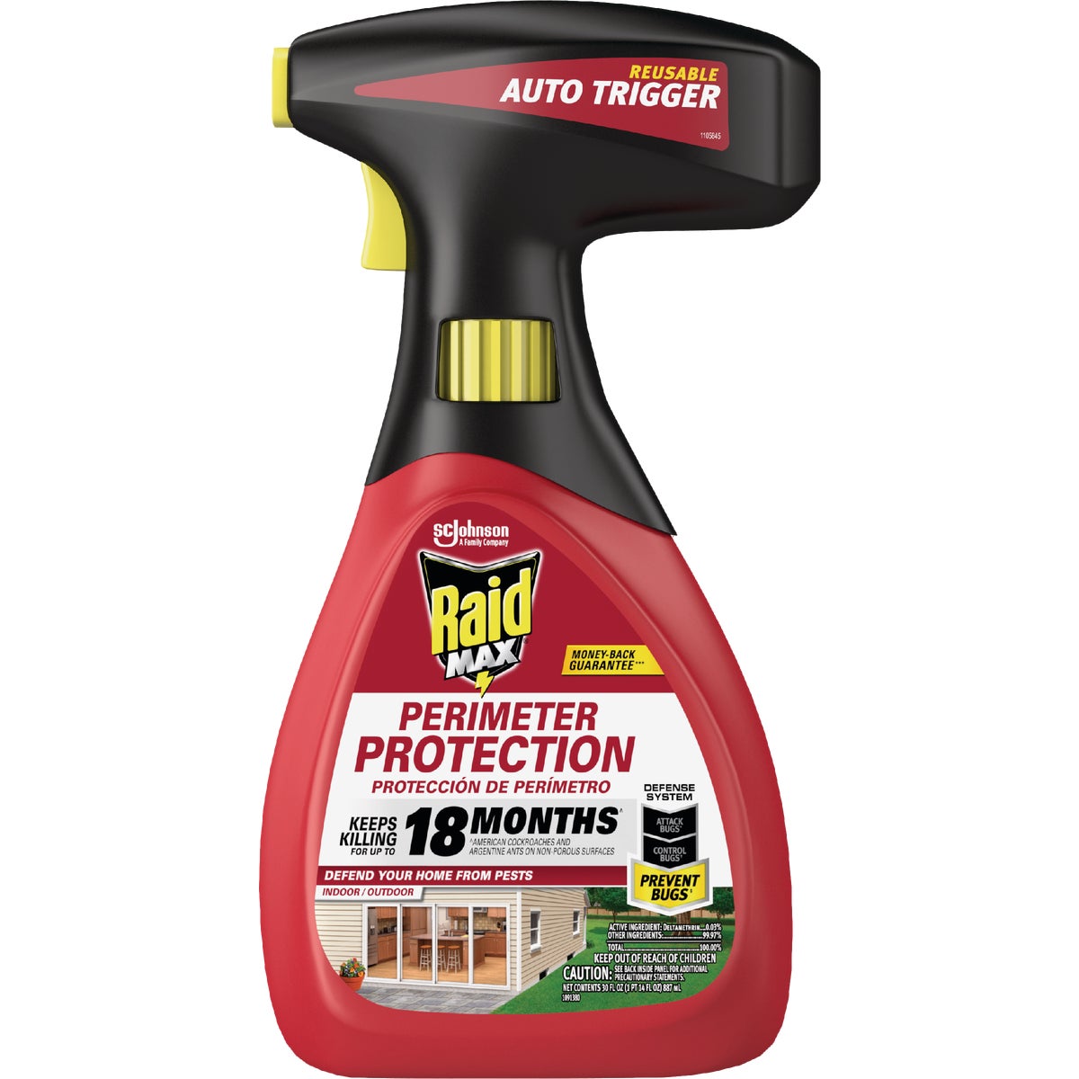 Raid Max Perimeter Protection 30 Oz. Ready To Use Trigger Spray Insect Killer