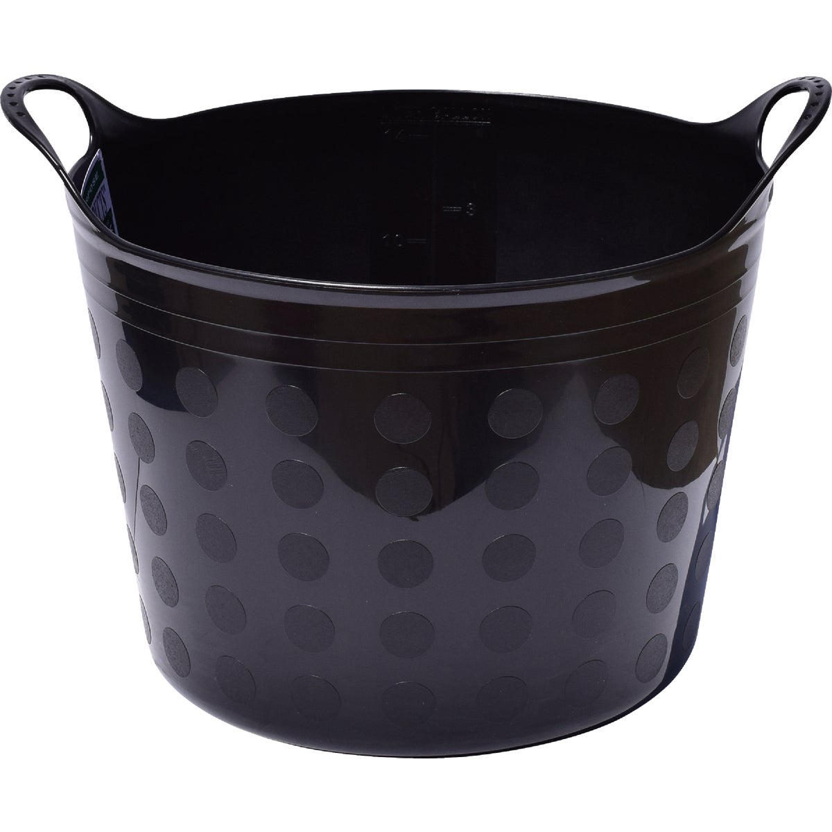 Tuff Stuff 7 Gal. Black Plastic Flex Tub