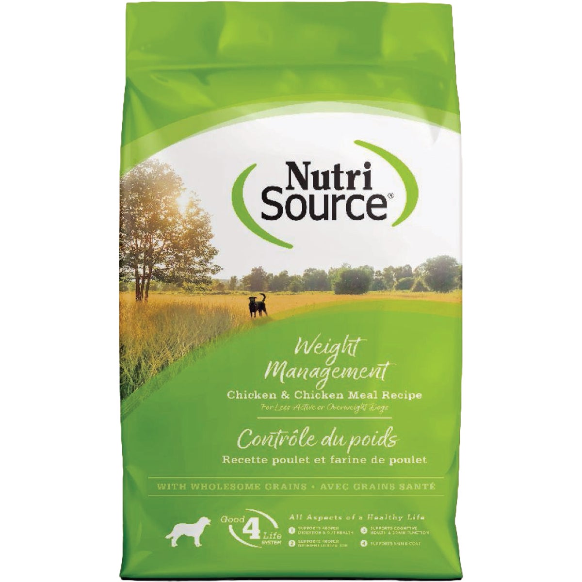 NutriSource 4 Lb. Weight Management Chicken & Chicken Meal Recipe Dog Food