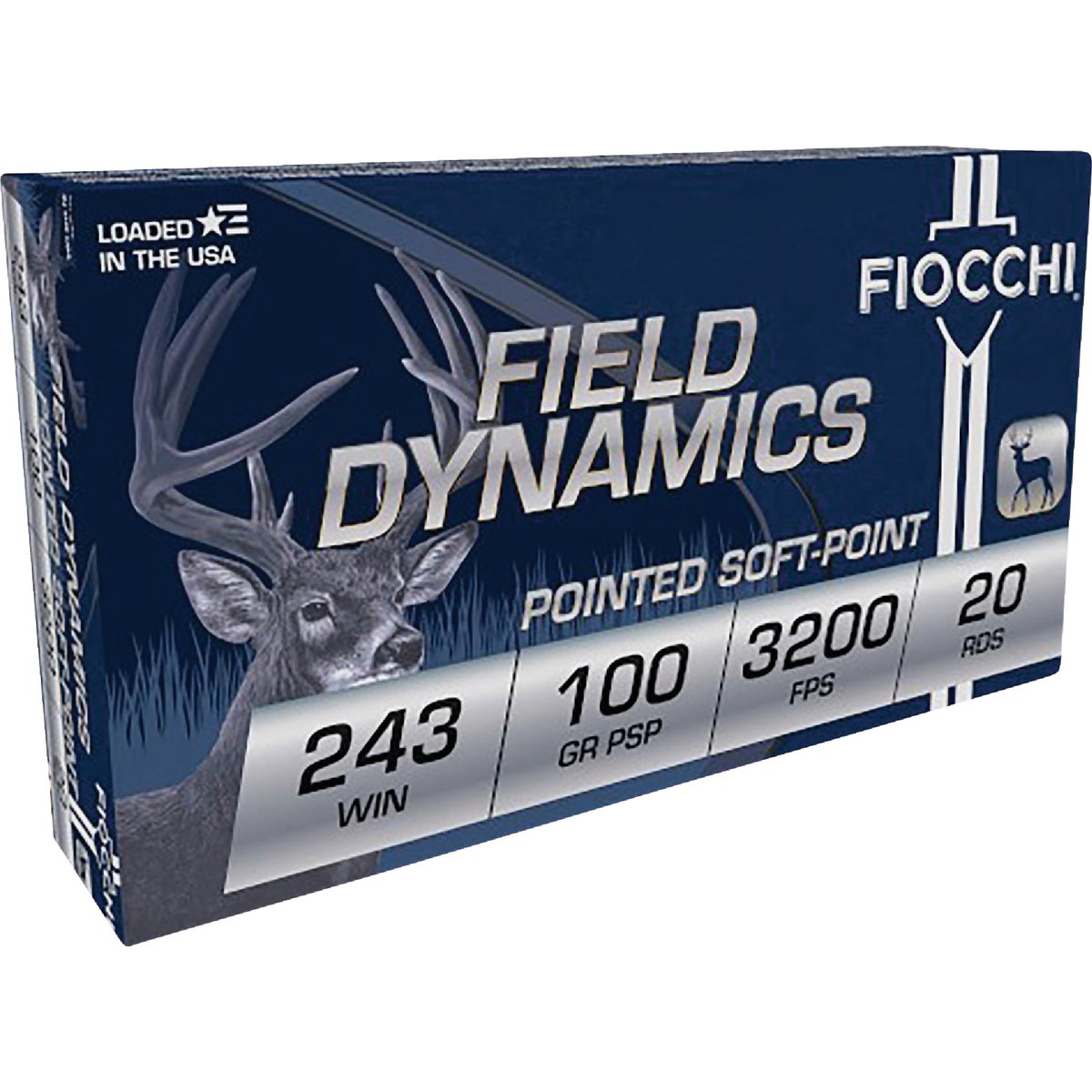 Fiocchi .243 Win 100 Grain PSP Centerfire Ammunition Cartridges
