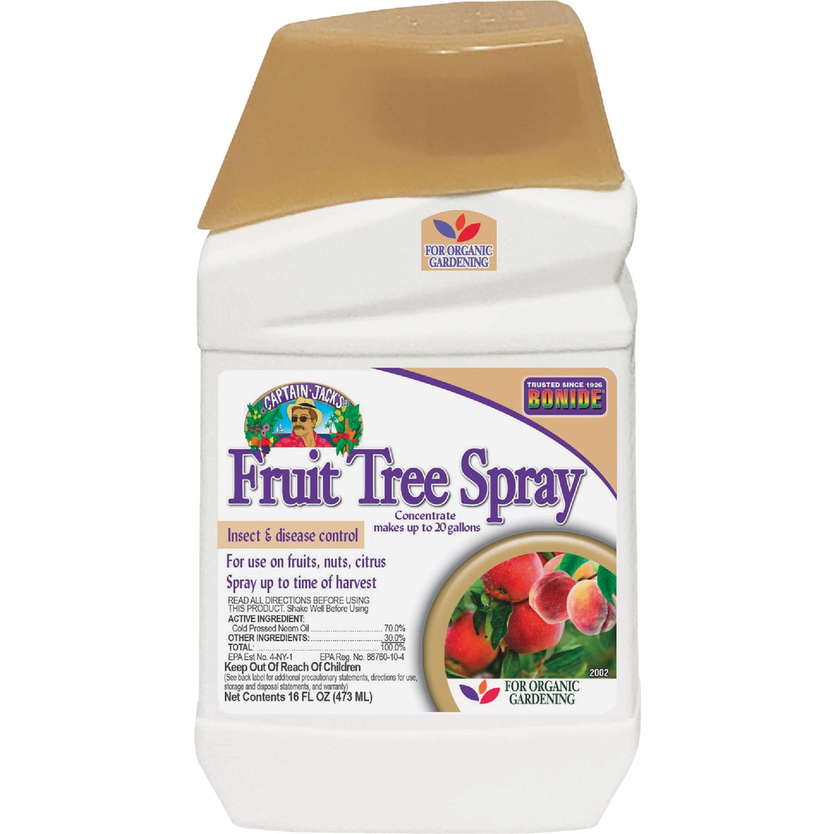 Bonide Captain Jack's Fruit Tree Spray, 16 oz Concentrate, Insect & Disease Control