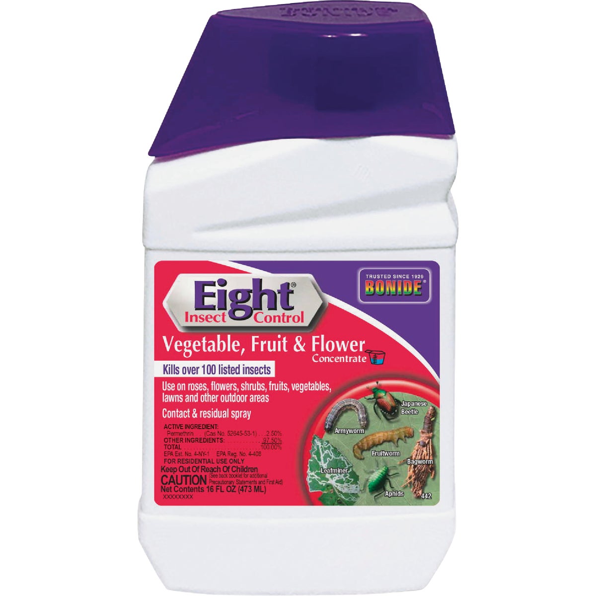 Bonide Eight 16 Oz. Concentrate Vegetable, Fruit, & Flower Insect Killer