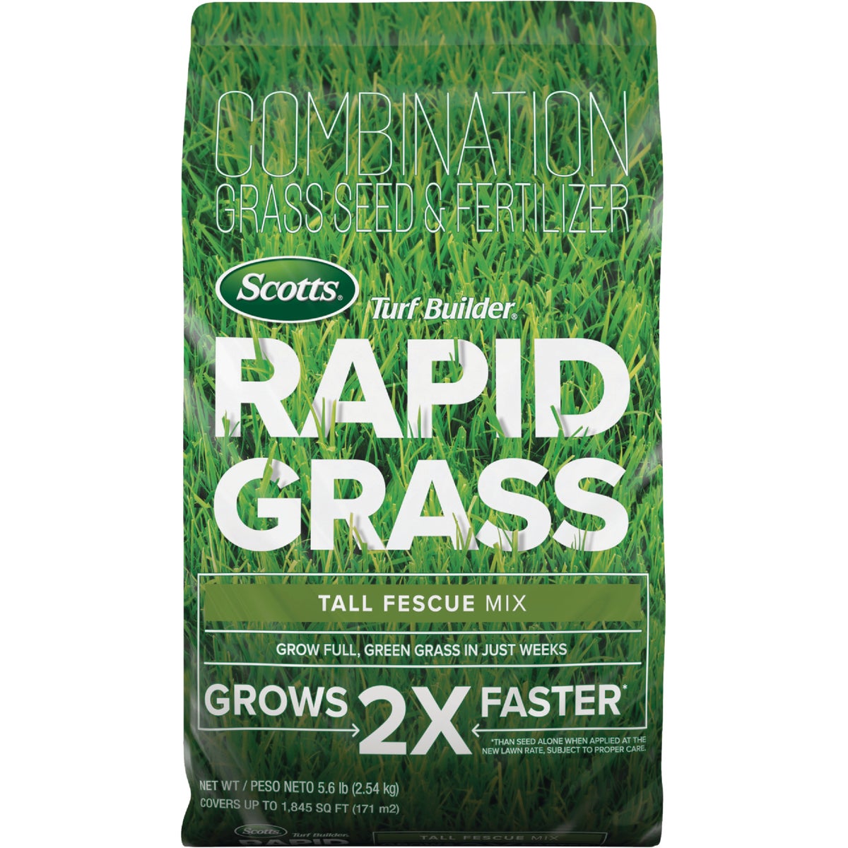 Scotts Turf Builder Rapid Grass 16 Lb. 5280 Sq. Ft. Coverage Tall Fescue Mix Seed & Fertilizer Combination