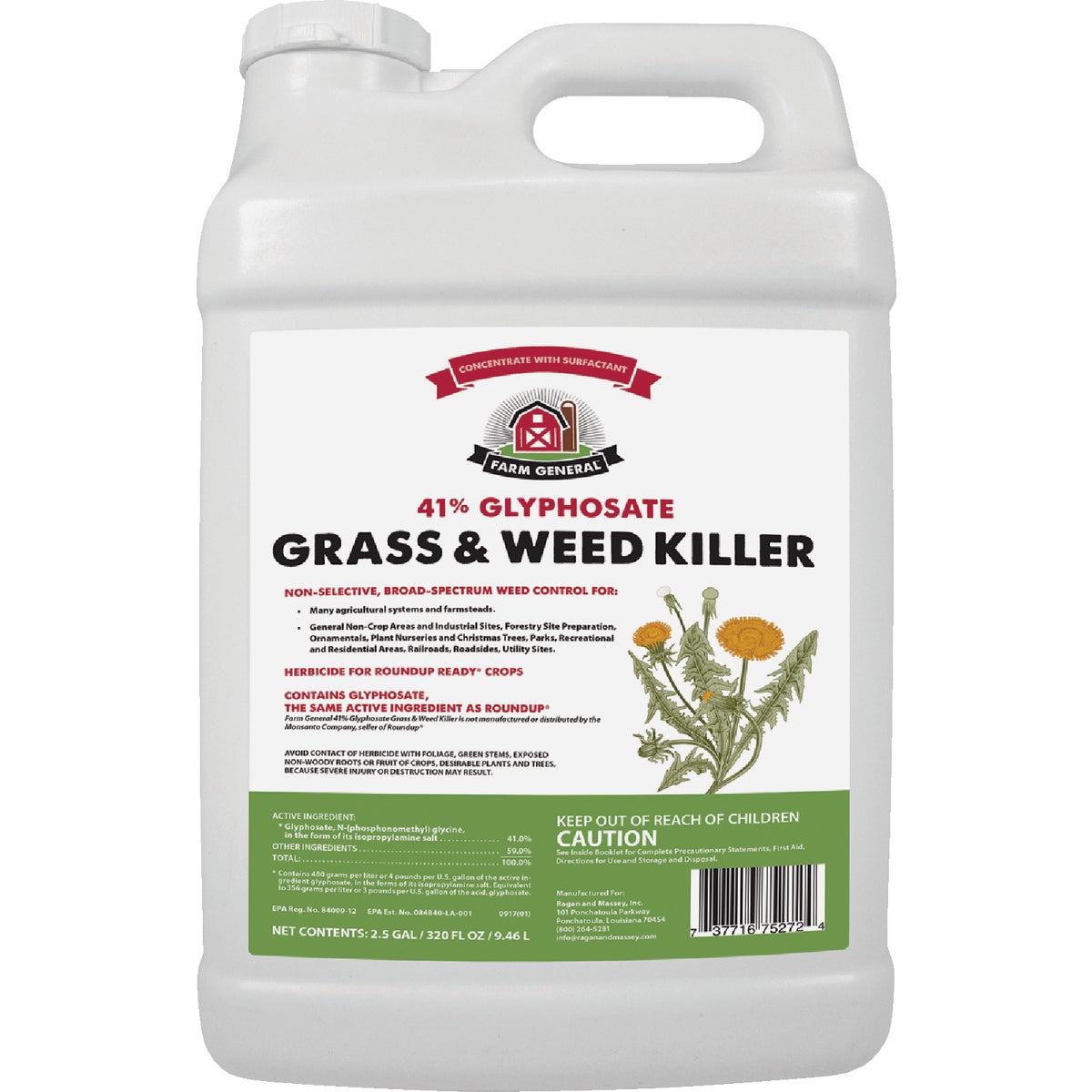 Farm General 2.5 Gal. Concentrate Weed & Grass Killer