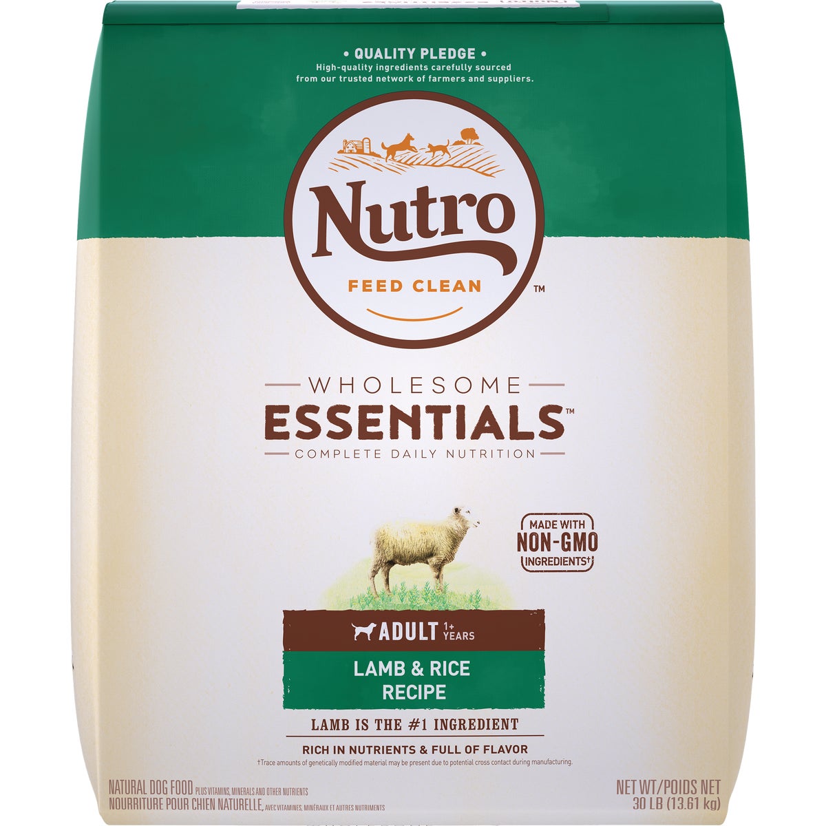 Nutro Wholesome Essentials 30 Lb. Lamb & Rice Adult Dry Dog Food