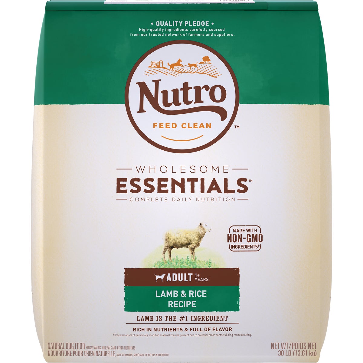 Nutro Wholesome Essentials 30 Lb. Lamb & Rice Adult Dry Dog Food