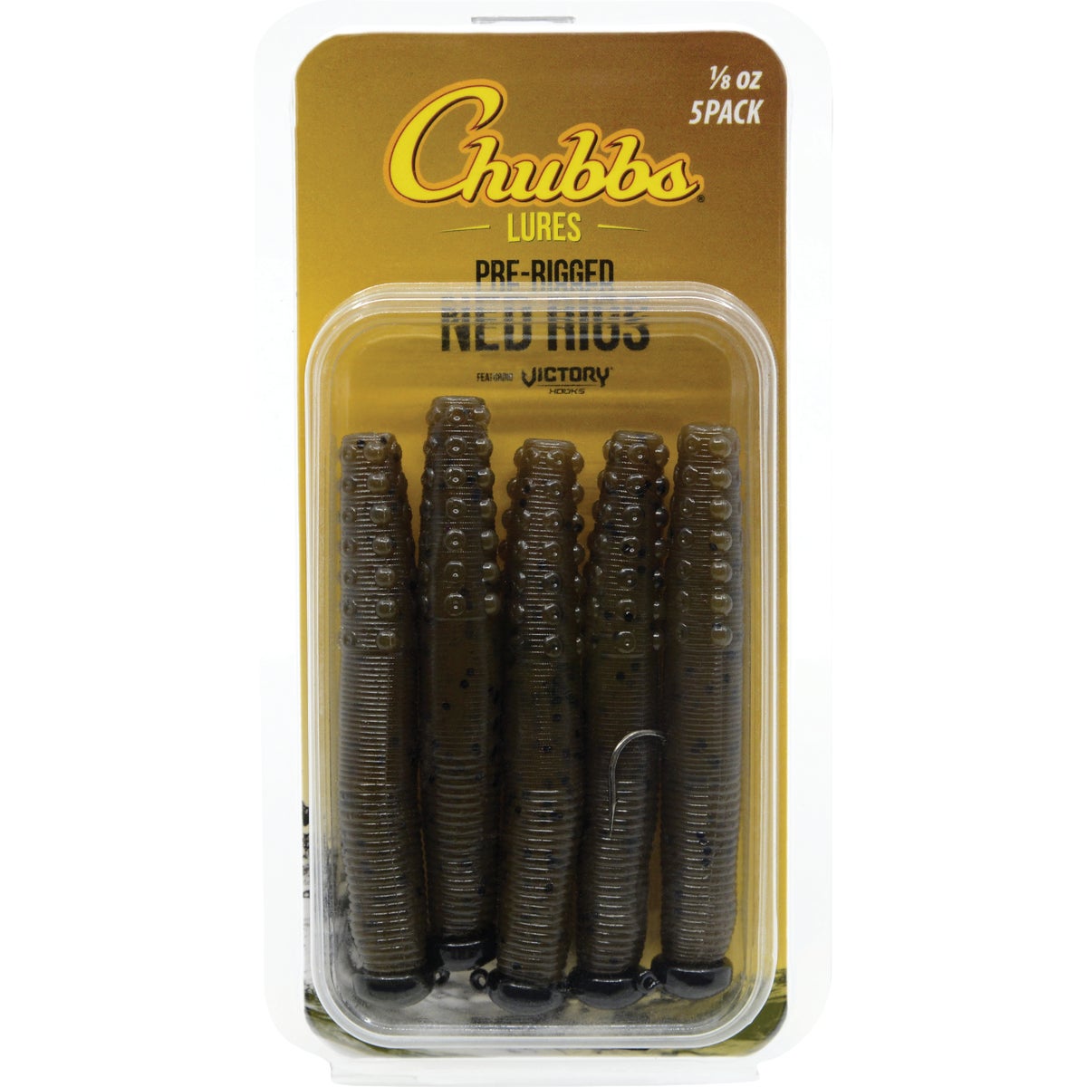 RIGGED NED RIG 1/8OZ GREEN PUMPKIN 5PK