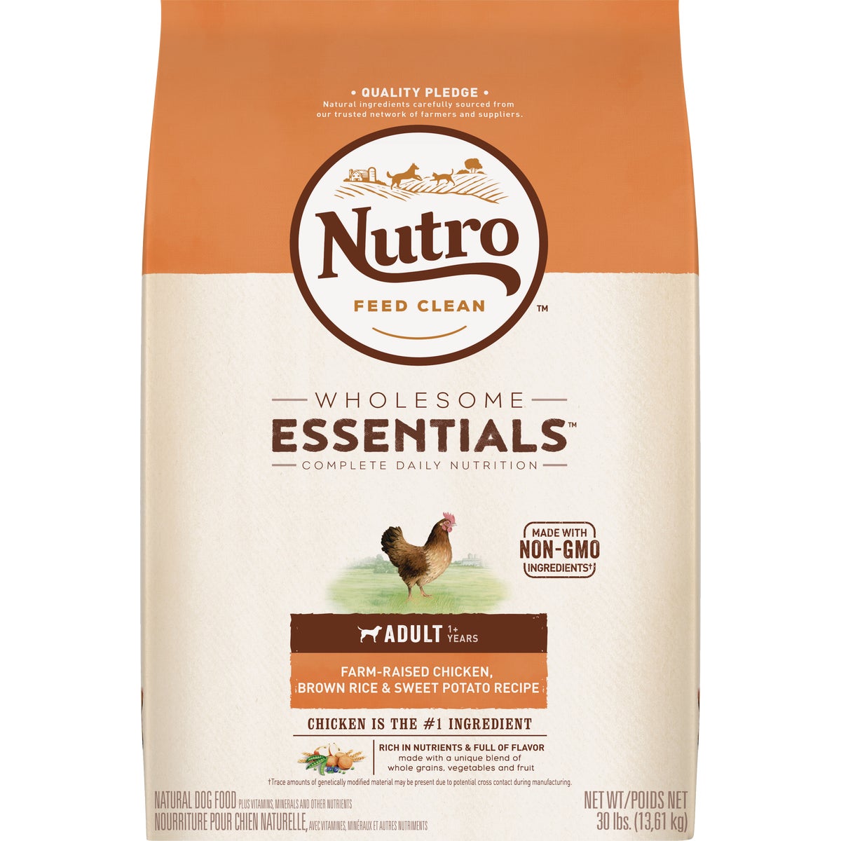 Nutro Wholesome Essentials 30 Lb. Chicken, Brown Rice, & Sweet Potato Adult Dry Dog Food