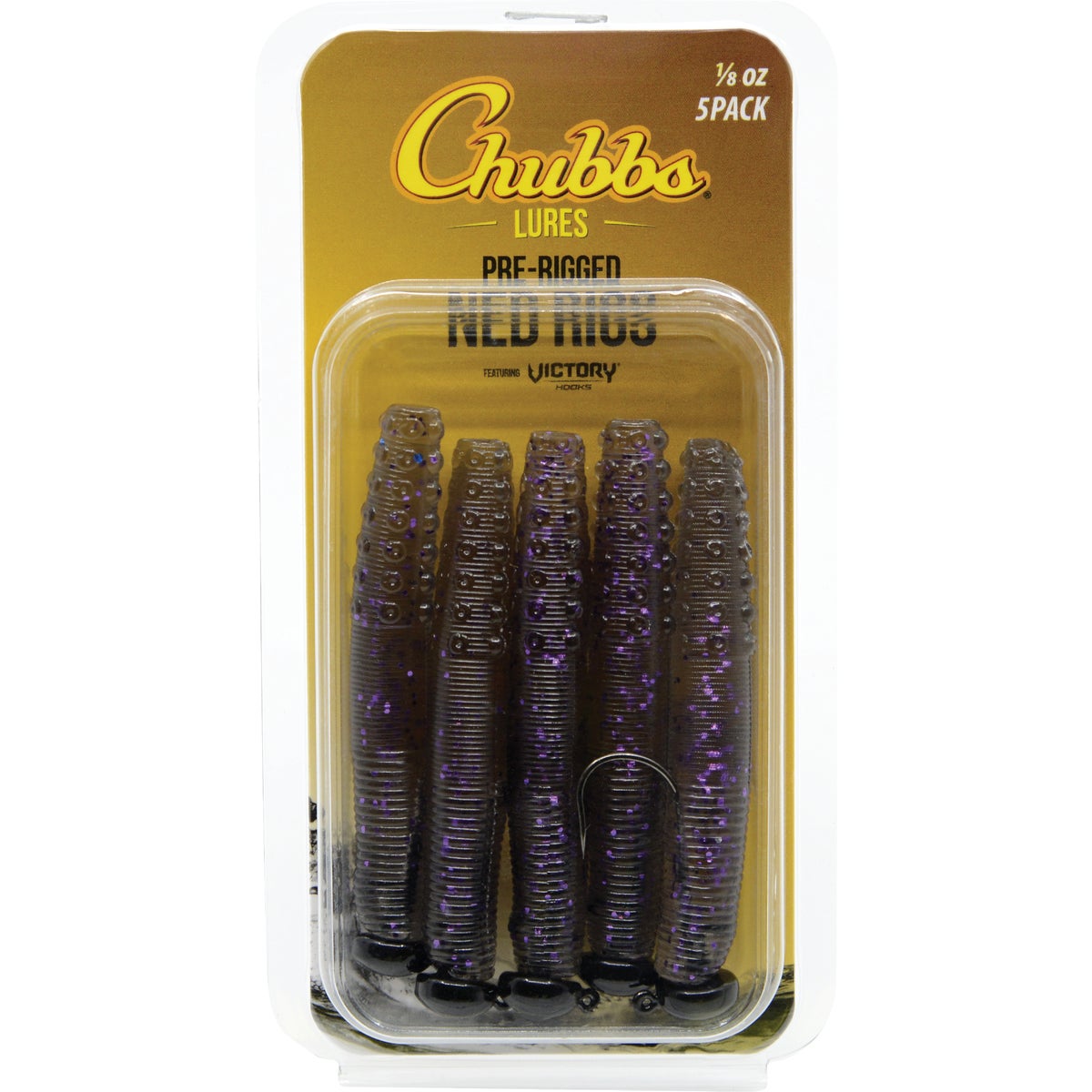 RIGGED NED RIG 1/8OZ SMOKE 5PK