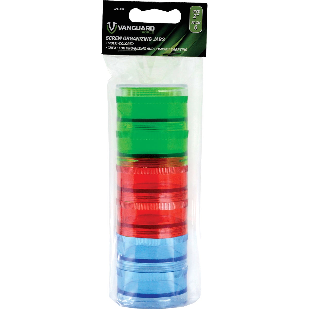 Vanguard 2 In. Screw Organizing Jar (6-Pack)