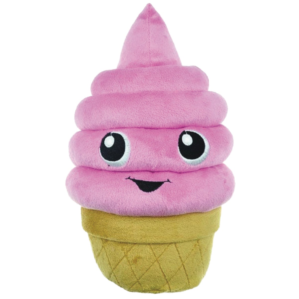 Boss Pet Chomper Food Junkeez Plush Ice Cream Cone Small Dog Toy