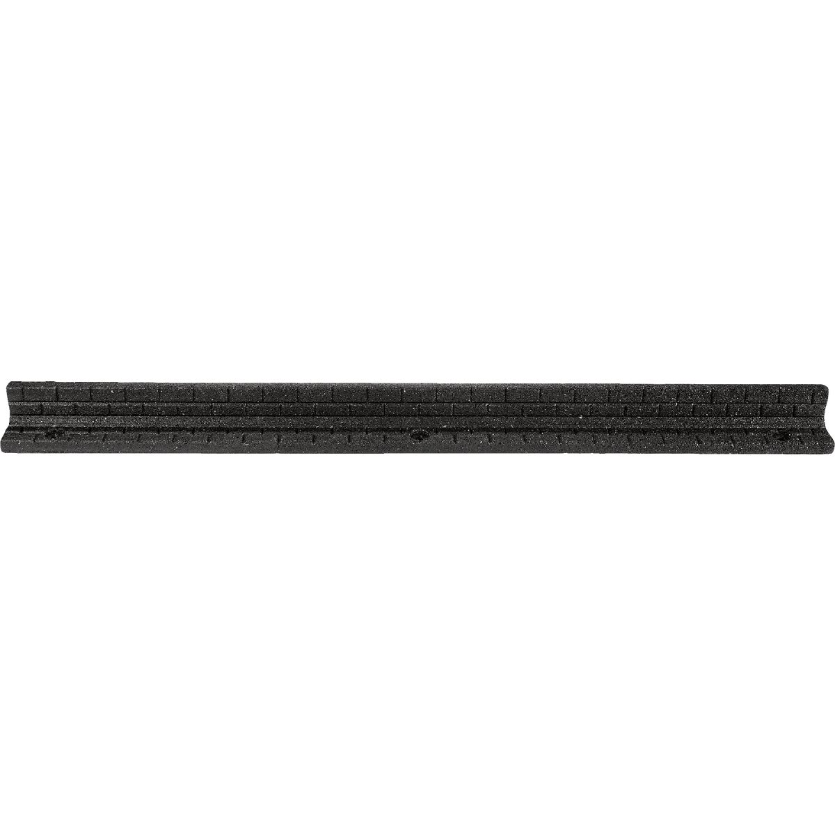 Rubberific 3 In. H. x 4 Ft. L. Black Rubber Brickface Edger 