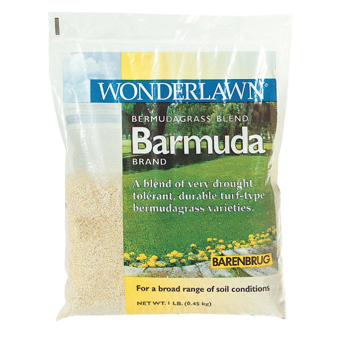 Wonderlawn 1 Lb. 225 Sq. Ft. Coverage 100% Bermuda Hulled Bermudagrass Grass Seed