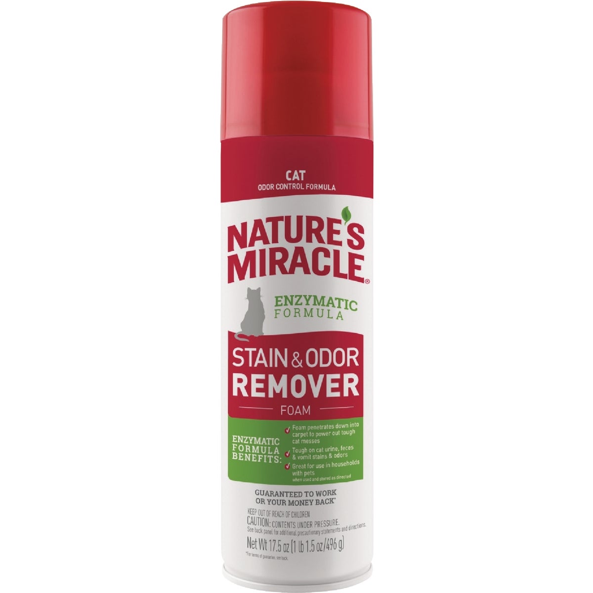 Nature's Miracle 17.5 Oz. Foam Aerosol Cat Stain And Odor Remover