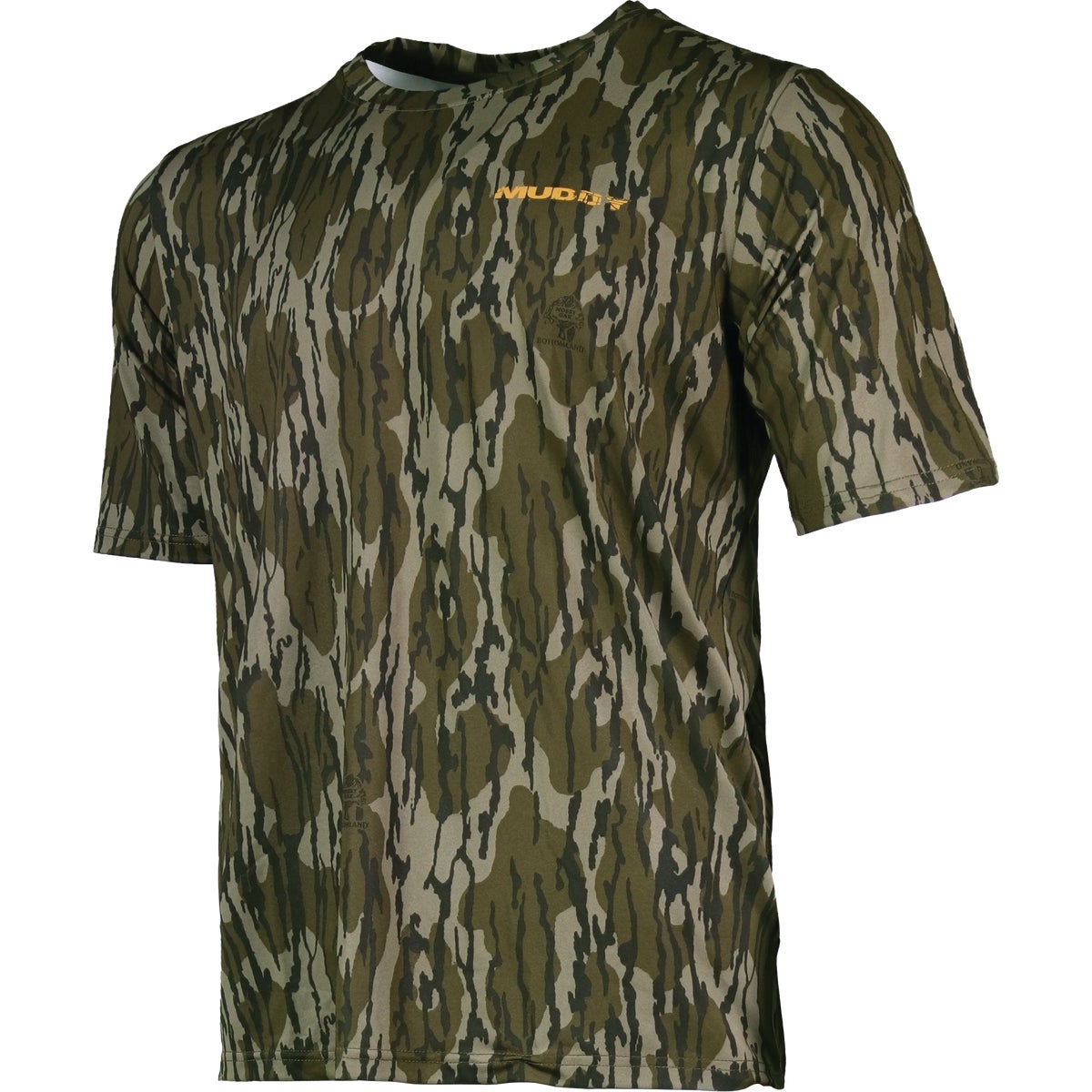 Muddy TRX Men's Medium Mossy Oak Bottomland Short Sleeve Crew Shirt