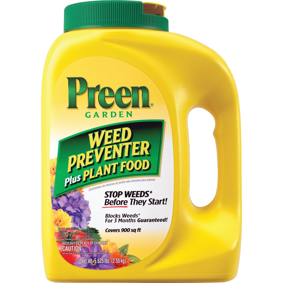 Preen Grass & Weed Preventer Plus Plant Food