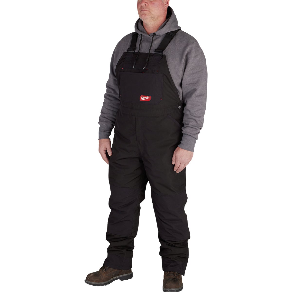 Milwaukee FREEFLEX Men's XL Black Insulated Bib Overalls