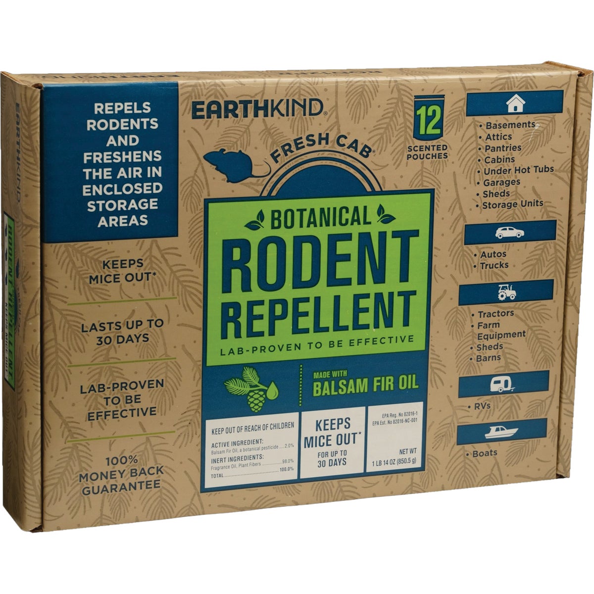 Earth Kind Fresh Cab 2.5 Oz. Granular Rodent Repellent (12-Pack)