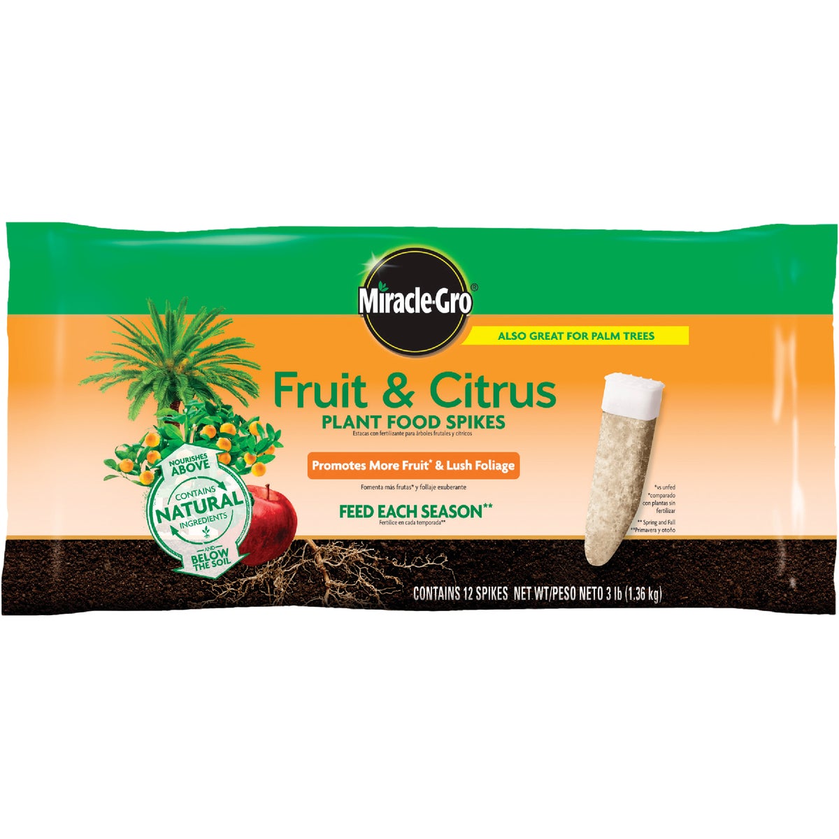 Miracle-Gro Fruit & Citrus Fertilizer Spikes