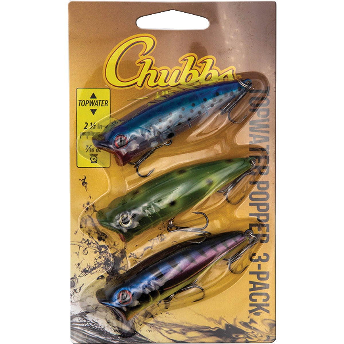 TOPWATER POPPER 3PC PRO PACK