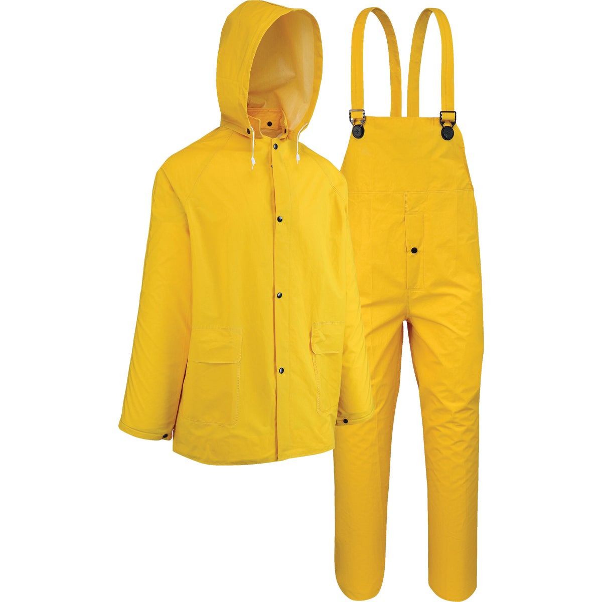Boss XL 3-Piece Yellow PVC Lined Rain Suit
