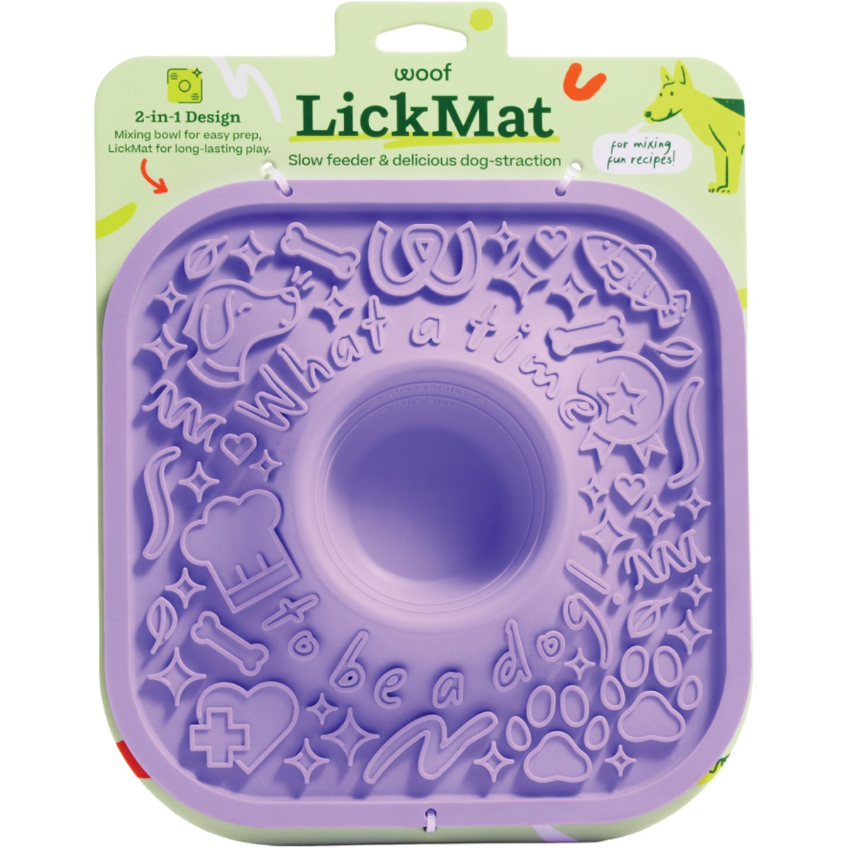 Woof Lick Mat Lavender Slow Dog Feeder