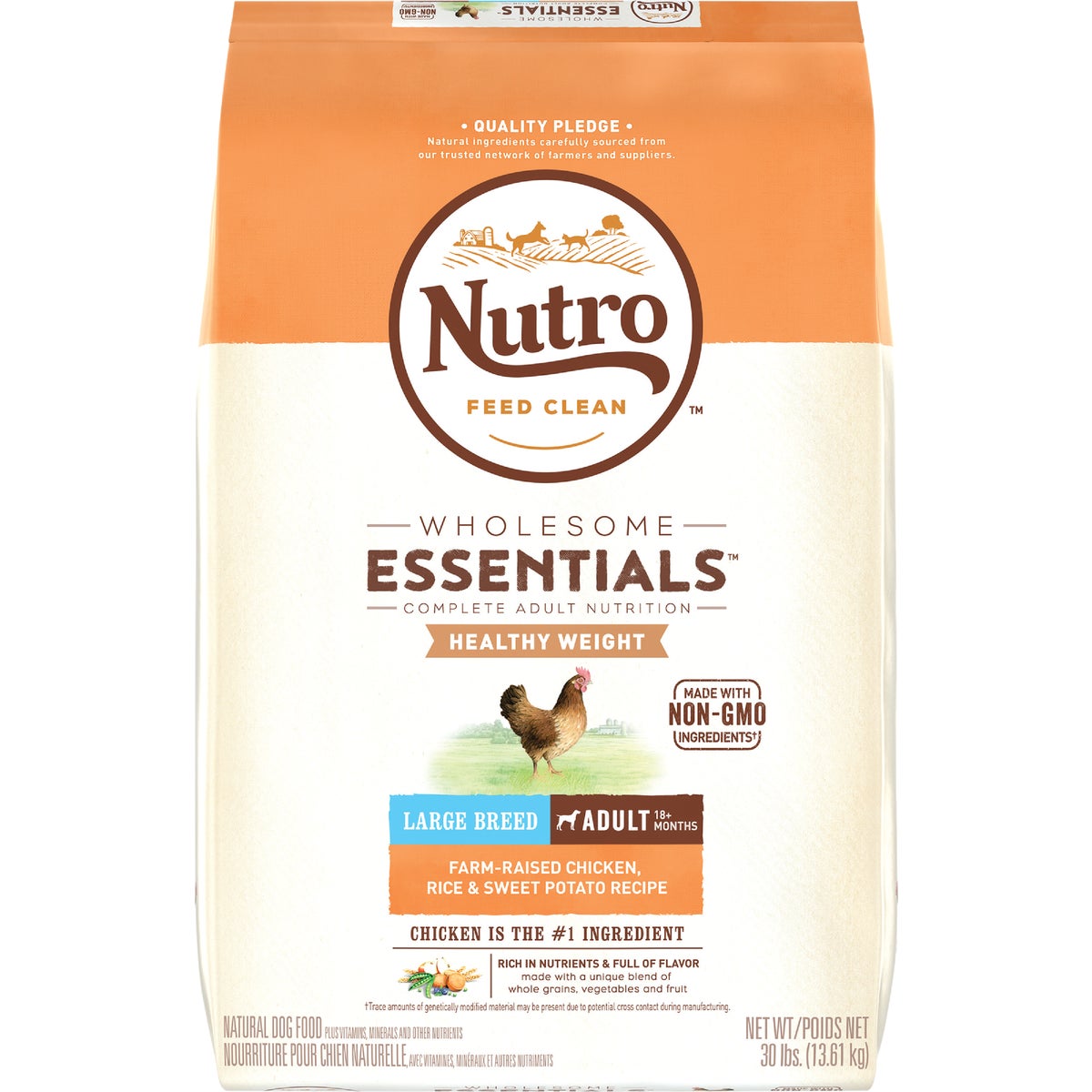 Nutro Wholesome Essentials 30 Lb. Chicken, Brown Rice, & Sweet Potato Large Breed Adult Dry Dog Food