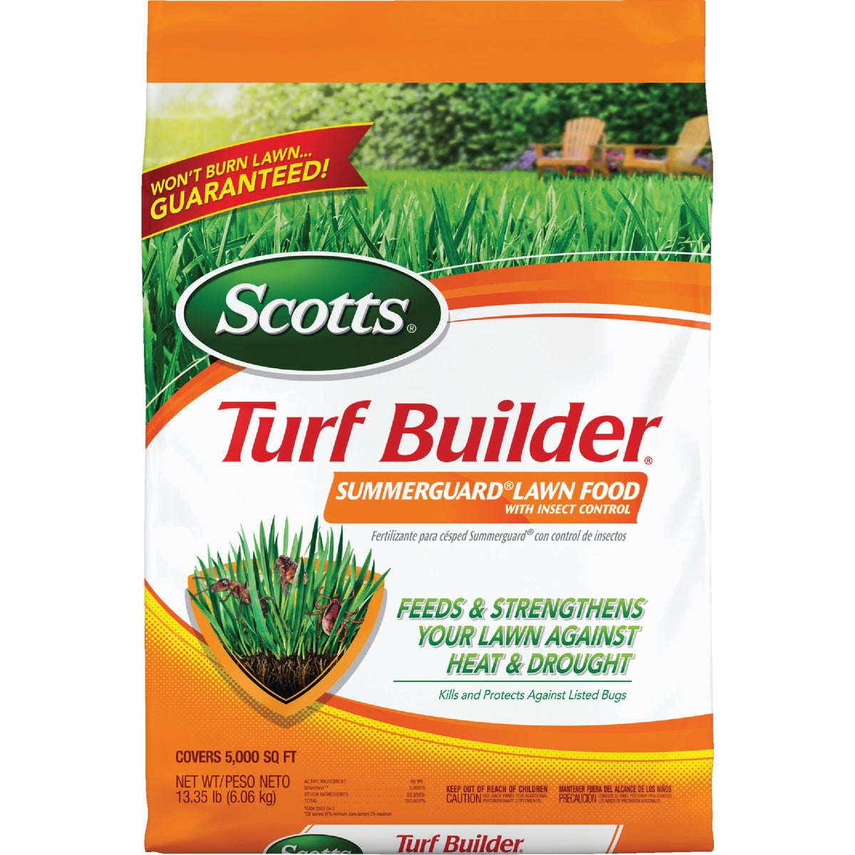 Scotts Turf Builder SummerGuard 13.35 Lb. 5000 Sq. Ft. Lawn Food with Insect Control