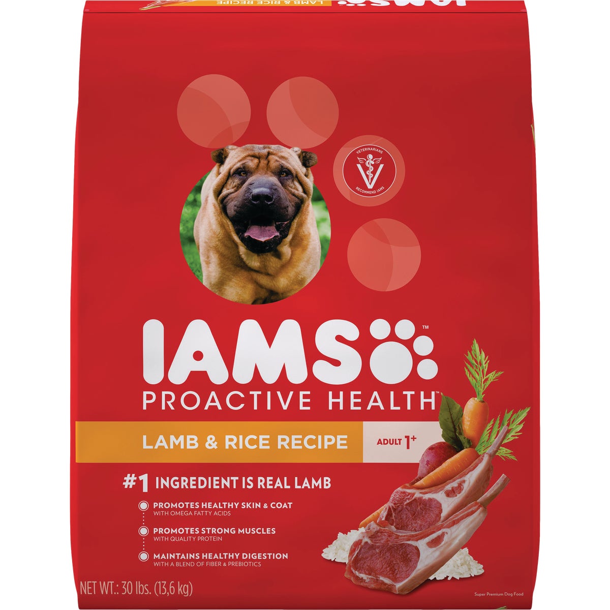 IAMS Proactive Health Lamb Meal & Rice Formula 30 Lb. Adult Dry Dog Food