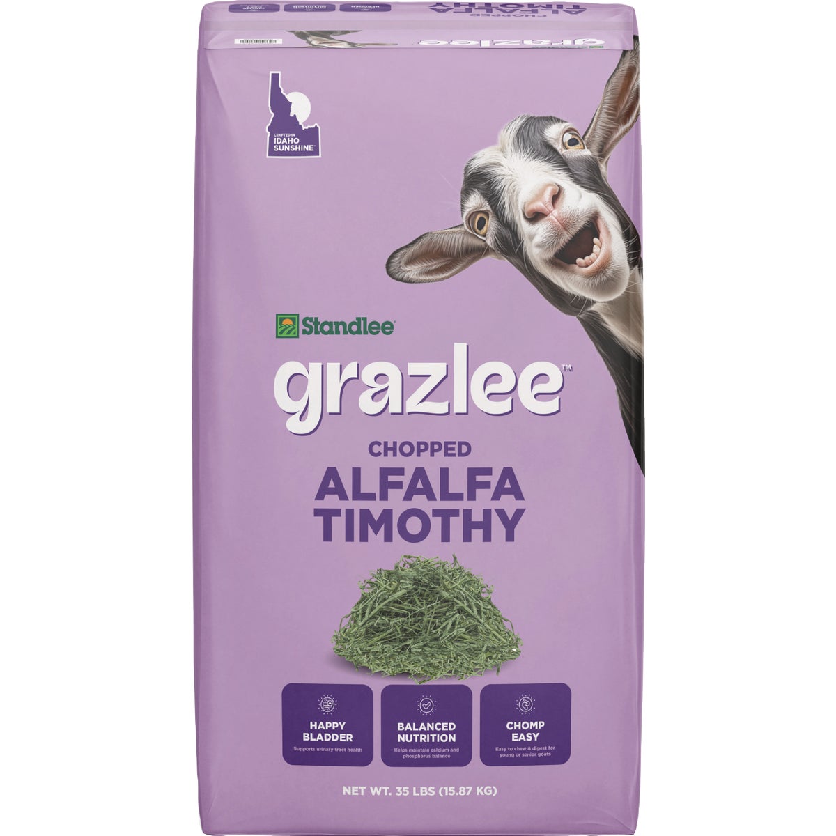 Standlee Grazlee 35 Lb. Alfalfa Timothy Chopped Goat Forage Blend