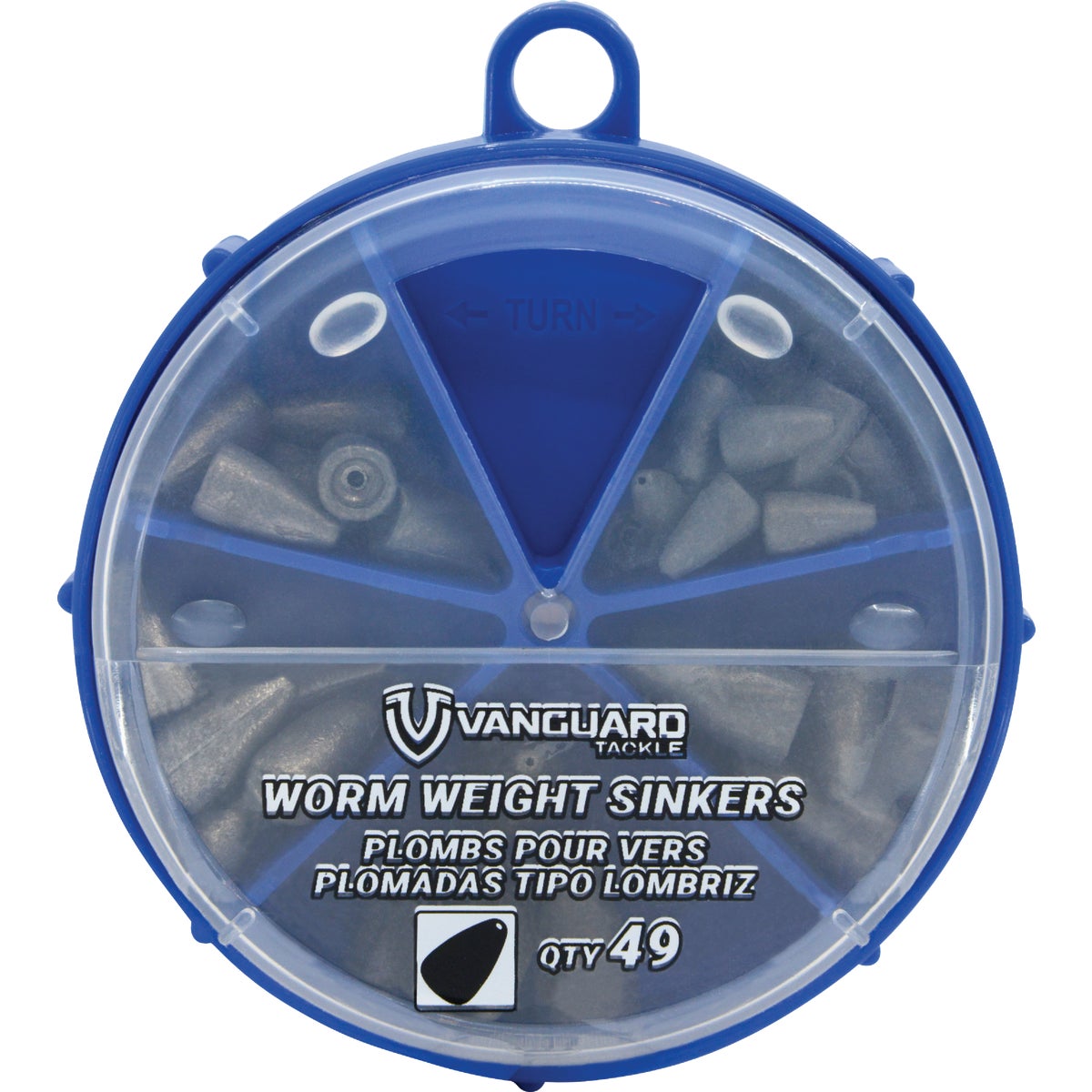 Vanguard Assorted Worm Weight Sinkers (49-Piece)
